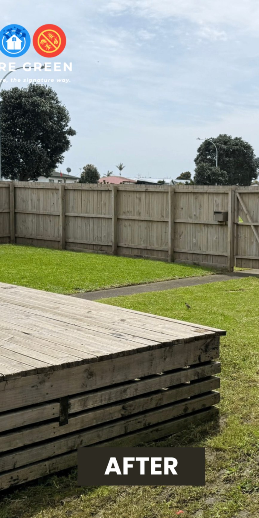 Lawn Mow & Edge in Auckland — after