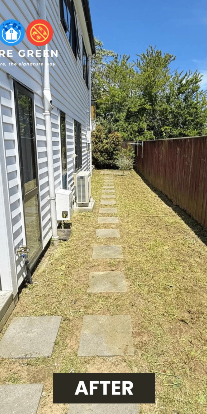 Side Yard Reset in Auckland — after